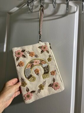 America and Beyond Beaded Wristlet